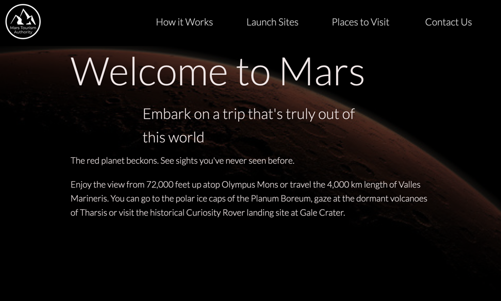 Welcome to Mars